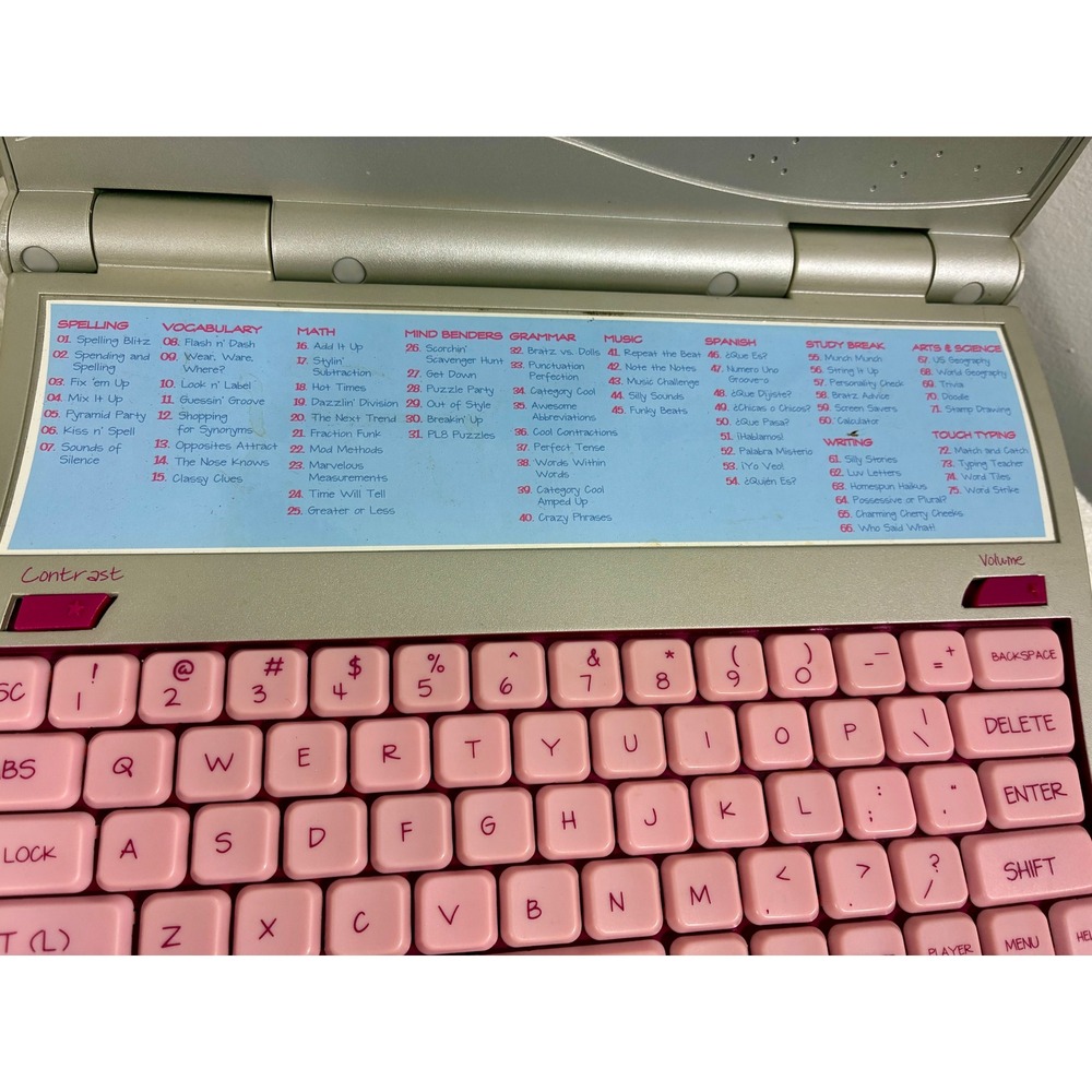 Bratz Learning Laptop Kids Vintage OS Pink Silver Y2K Interactive Toy - Picture 3 of 10